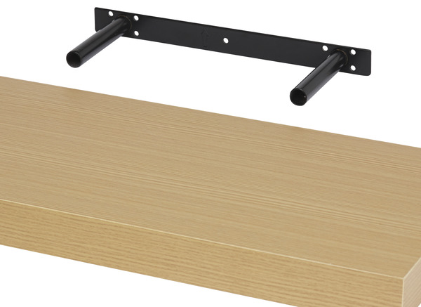 Tablette bois l. 60 cm x p. 23,5 cm - ép. 38 mm - Form - Brico Dépôt