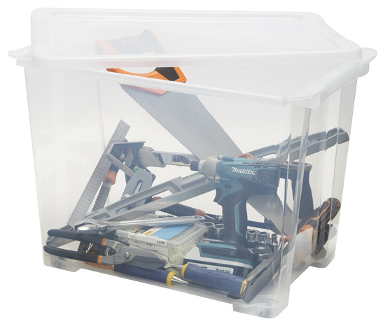 Boite de rangement transparente 63 L "Kaze" - Form - Brico Dépôt
