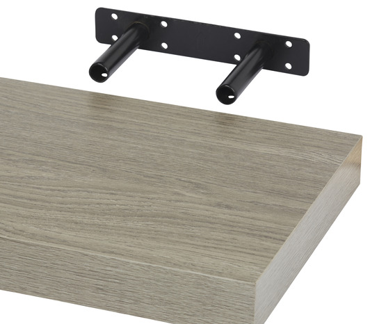 Tablette decor chene grise l. 30 cm x p. 23,5 cm - ép. 38 mm - Form - Brico Dépôt