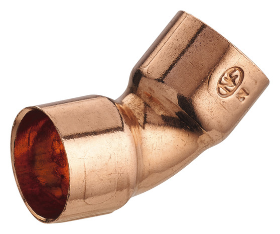 2 coudes cuivre pour tube cuivre - Ø 12 mm embouts F angle 45 ° - Noyon & Thiebault - Brico Dépôt
