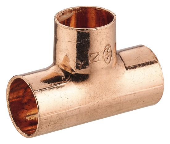 2 tés à souder pour tube cuivre Ø 22 mm avec embouts F - Noyon & Thiebault - Brico Dépôt