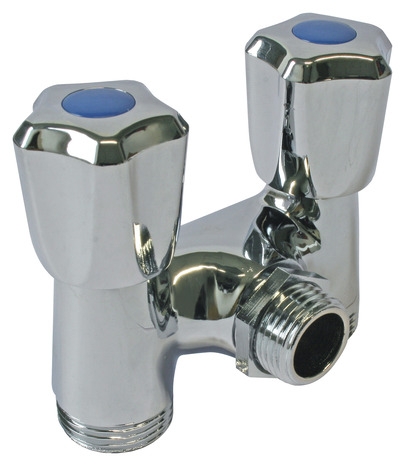 Robinet double 2 têtes pour l'alimentation simultanée de deux machines - Somatherm - Brico Dépôt