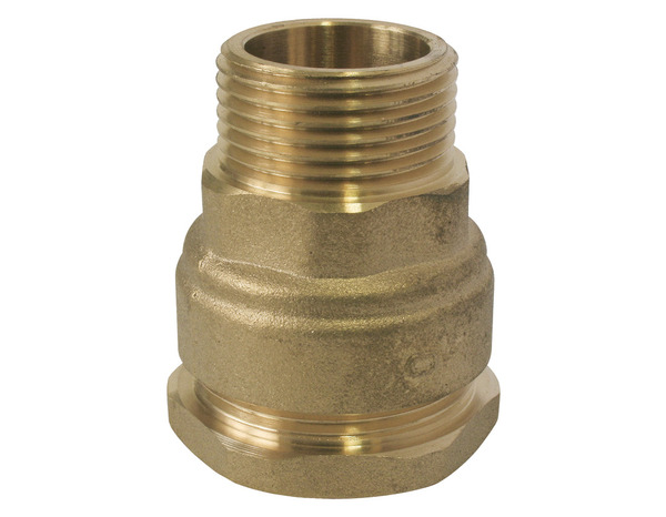 Raccord en laiton droit mâle Ø 20 mm 15x21 mm - Somatherm - Brico Dépôt