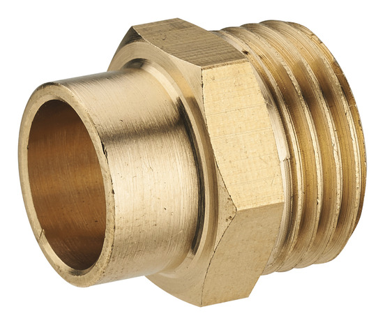 2 manchons en laiton M 20 x 27 pour tubes fer cuivre Ø 16 mm - Noyon & Thiebault - Brico Dépôt