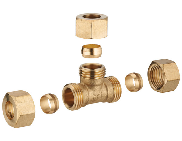 Té bicônes en laiton de Ø 16 mm - Noyon & Thiebault - Brico Dépôt