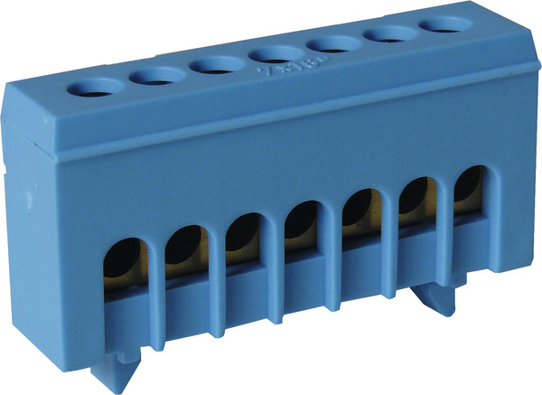 Bornier neutre 7 bornes bleu - Siemens - Brico Dépôt