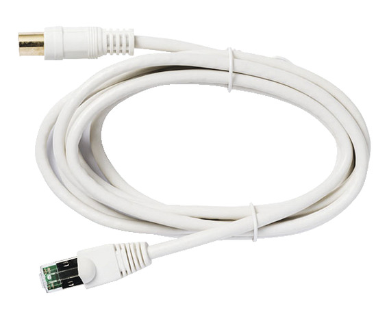 Cordon RJ45 fiche IEC-TV grade 3, L. 2M - Brico Dépôt