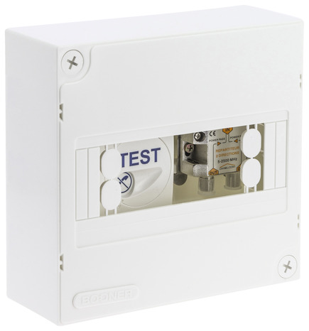 Coffret de communication avec un DTI RJ45 6 départs 190x180x72 mm - Brico Dépôt