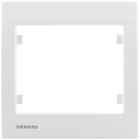 Plaque simple "Delta Iris" blanc - Siemens - Brico Dépôt