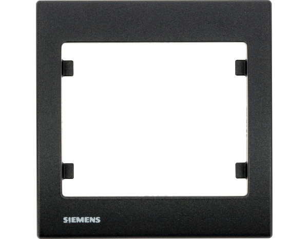 Plaque simple "Delta Iris" anthracite - Siemens - Brico Dépôt