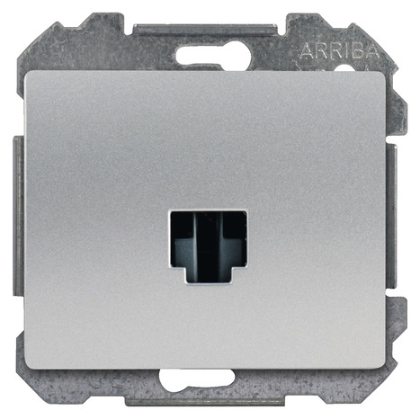 Prise RJ45 à clipser "Delta Iris" silver - Siemens - Brico Dépôt