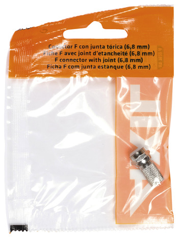 Fiche F pour câble coaxial avec joint torique 6,80 mm - Brico Dépôt