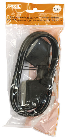 Cordon péritel mâle 1,2 m 21 broches - Brico Dépôt