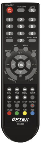 Récepteur TNT HD avec affichage LCD, 1 entrée HDMI, 1 péritel, 1 USB - Optex - Brico Dépôt