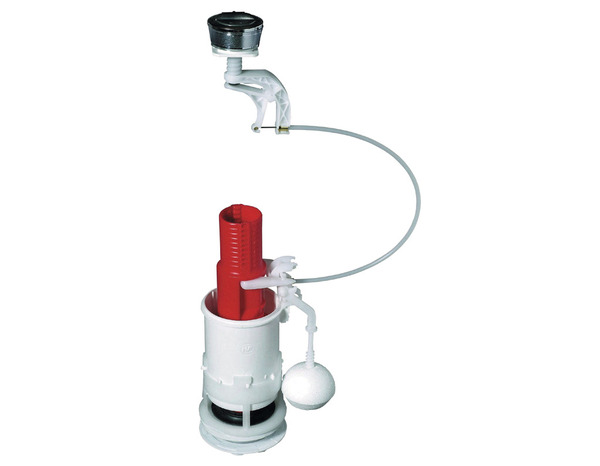 Mécanisme WC économiseur d'eau à double bouton poussoir remplissage rapide chasse d'eau 3 / 6 L - Wirquin - Brico Dépôt