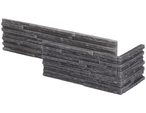 Lot de 8 angles "Palermo" grisl. 55 cm x Ép. 10 à 26 mm - Brico Dépôt