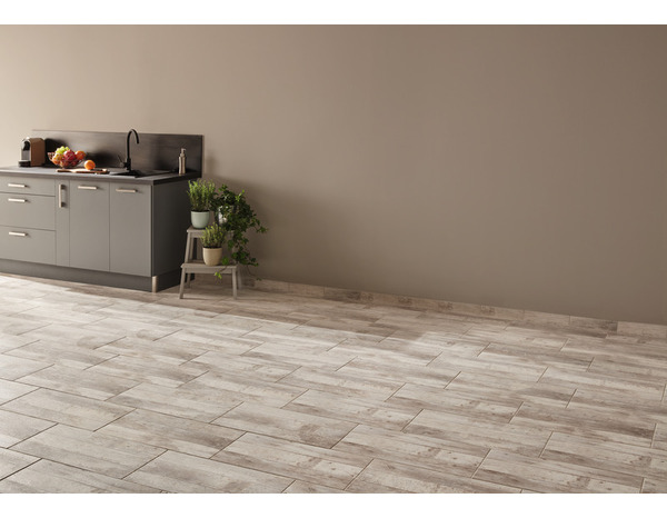 Carrelage de sol intérieur "Old Bean White" blanc - l. 31 x L. 62 cm - Brico Dépôt