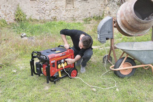 Groupe électrogène de chantier 3500W - MF3800 - Mecafer - Brico Dépôt