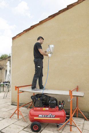 Compresseur à courroie 100 L lubrifié - 3 HP - 9 bar - Mecafer - Brico Dépôt