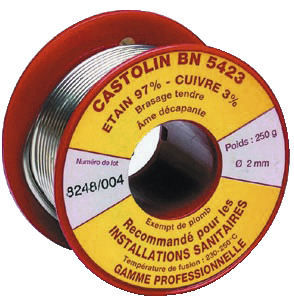 Fil plein Ø 2 mm 250 g - 5423BN - Castolin - Brico Dépôt