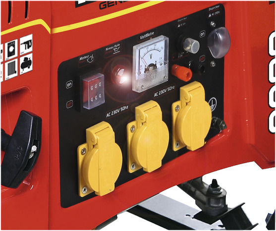 Groupe électrogène de chantier 3500W - MF3800 - Mecafer - Brico Dépôt