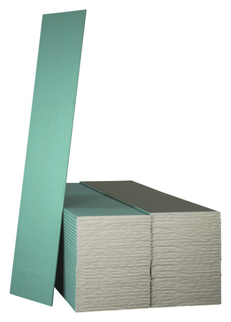 Plaque de plâtre BA 13 hydrofuge NF - L. 2,50 x l. 0,60 m x Ép. 12,5 mm "Pladur" - Brico Dépôt
