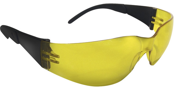 Lunettes de protection polycarbonate verres teintés jaune transparent - Brico Dépôt