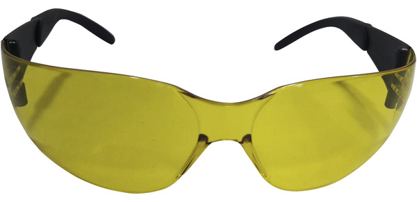 Lunettes de protection polycarbonate verres teintés jaune transparent - Brico Dépôt
