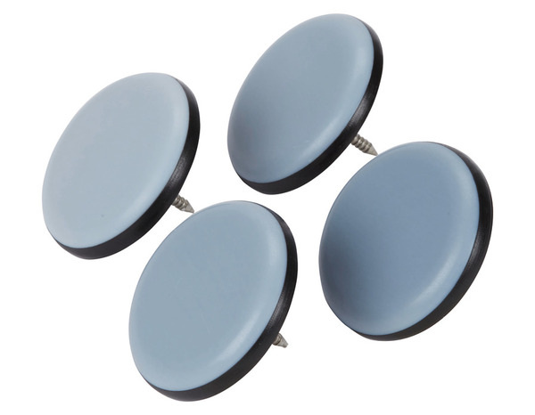 Lot de 4 patins à clouer Ø 25 mm - Diall - Brico Dépôt