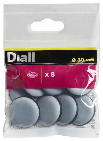 Lot de 8 patins auto-adhésifs Ø 30 mm - Diall - Brico Dépôt