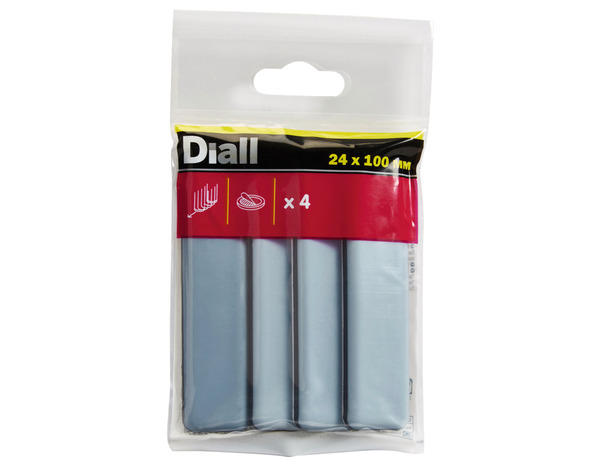 Lot de 4 patins auto-adhésifs marron 24 x 100 mm - Diall - Brico Dépôt