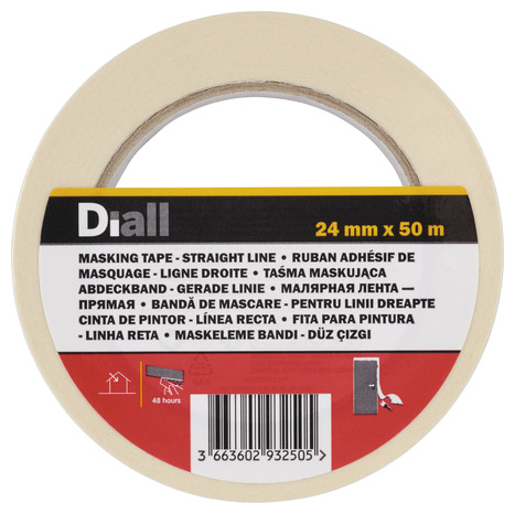 Adhesif de masquage 50m x 24mm - Diall - Brico Dépôt