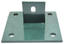 Platine de fixation vert - 10 x 10 cm x H. 5 cm