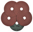 Lot de 5 disques abrasifs en fibre pour meuleuse 125 mm grain 60