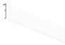 Champlat pour fenêtre aluminium - Blanc - 3 cm