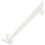 Support de penderie simple blanc - H. 9 x L. 3,5 x P. 27,5 cm