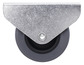 Roulette fixe PVC gris - Ø 5 cm - 30 kg