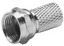 Fiche F pour câble coaxial avec joint torique 6,80 mm