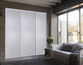 Lot de 3 portes de placard coulissantes décor blanc H. 250 x L. 210 cm