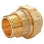 Raccord laiton droit pour PE Ø32 - Mâle 26/34 (1