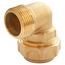 Coude laiton pour PE Ø25 - Mâle 20/27 (3/4