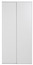 Lot de 2 portes de placard coulissantes décor blanc H. 250 x L. 120 cm