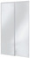 Lot de 2 portes de placard coulissantes miroir H. 250 x L. 120 cm