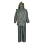 Ensemble de pluie veste et pantalon pvc vert taille L