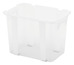 Bac de rangement transparent 18 L