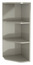 Rangement mural d'angle taupe Imandra L.34 x H.90 x P.36 cm
