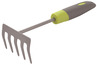 Petit râteau L. 15 cm vert et gris - PP/Acier