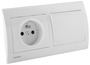 Prise avec terre à clipser DELTA IRIS blanc - Siemens