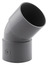 Coude PVC pour l'évacuation gravitaire des eaux usées et pluviales - 45 ° F/F Ø 40 mm