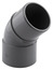 Coude PVC pour l'évacuation gravitaire des eaux usées et pluviales - 45 ° M/F Ø 50 mm